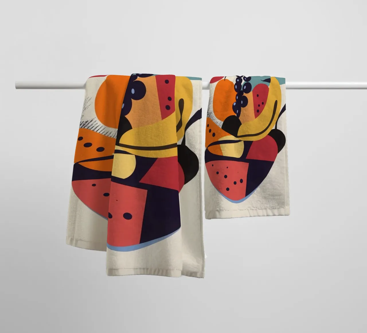 Un'esplosione di sapori fruttati asciugamano da bagno da Pop and Fruits - Affiches & posters