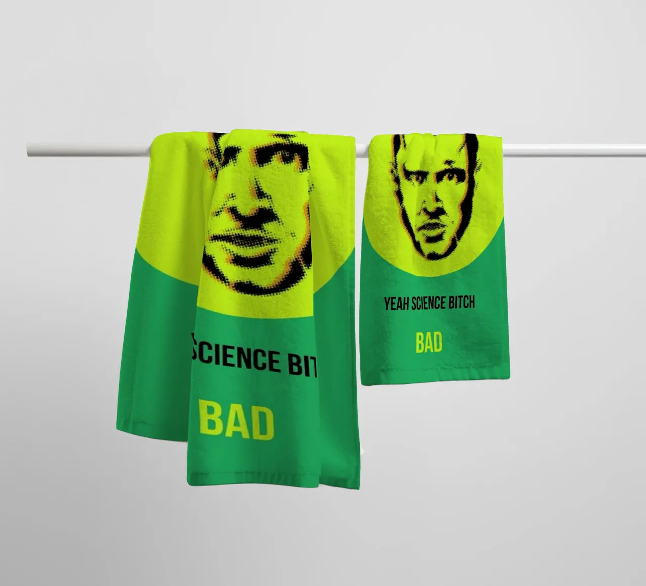 Yeah Science Poster 2 asciugamano da bagno da Naxart