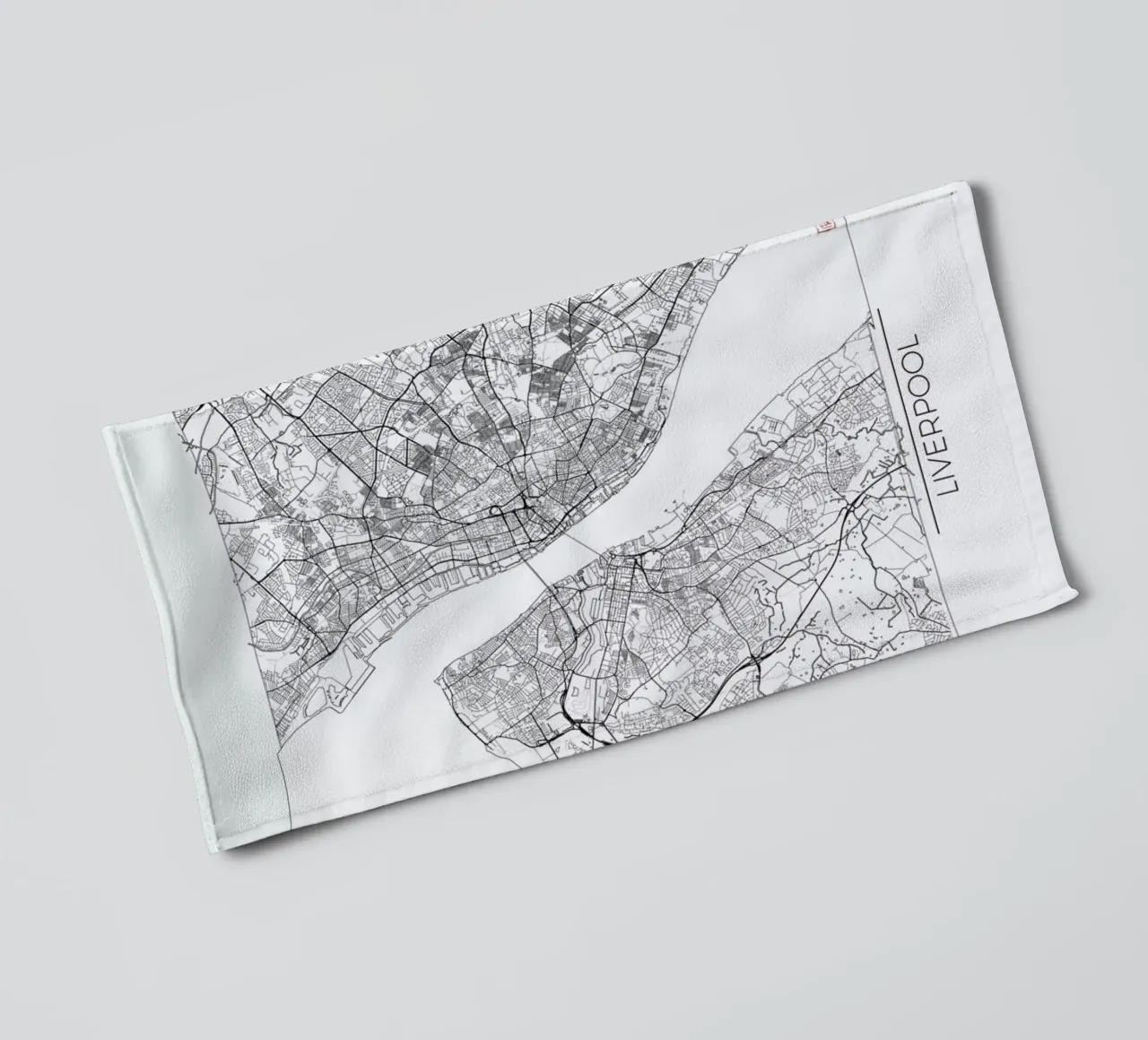 Liverpool Minimal asciugamano da bagno da Hubert Roguski