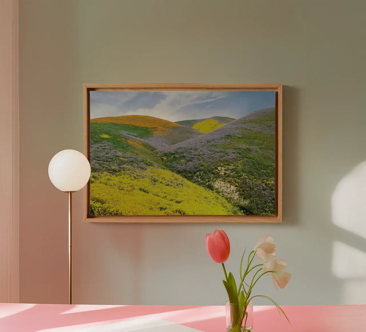 California in Bloom tela con Cornice a cassetta da Kevin Russ