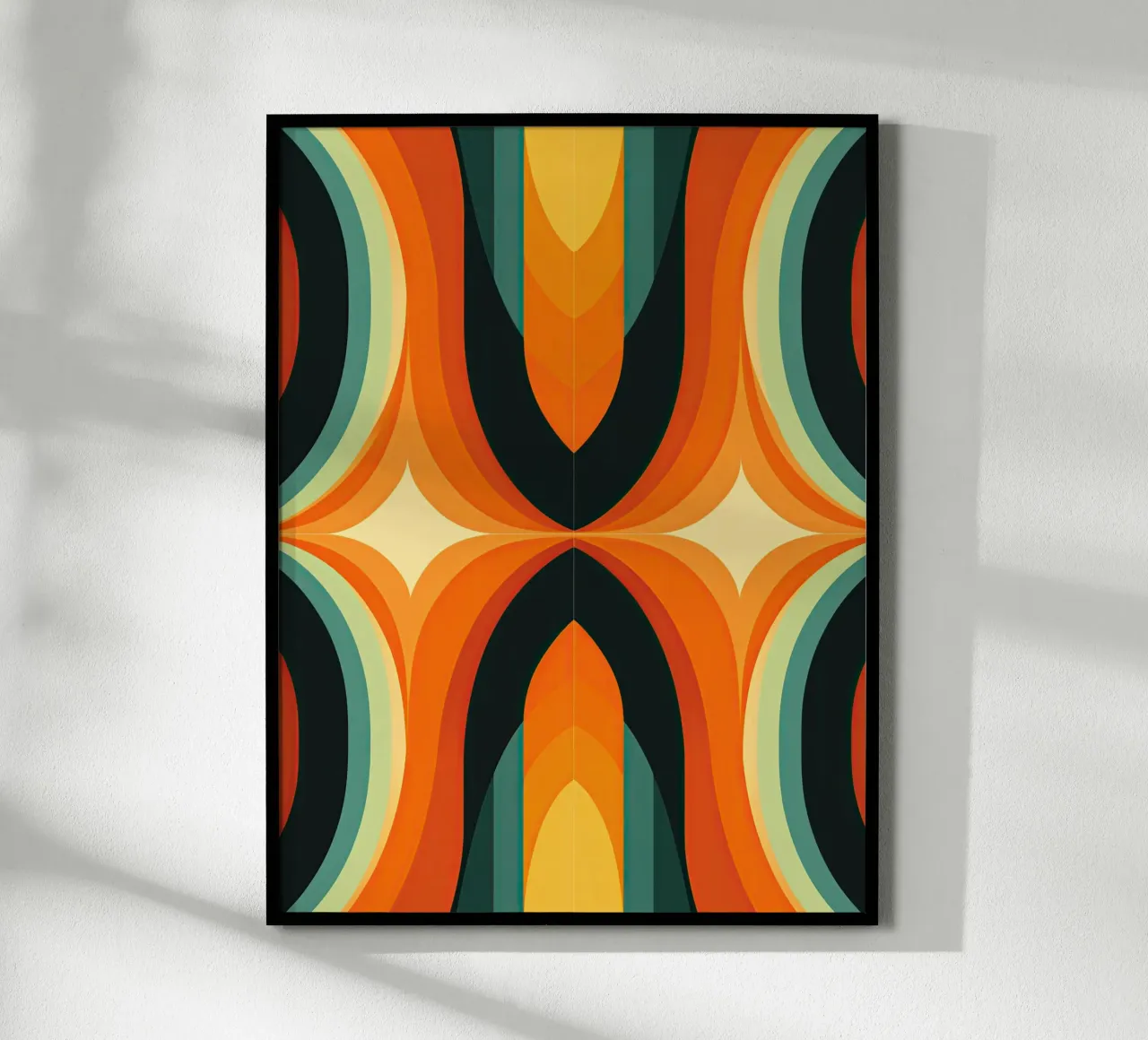 Retro behang uit de jaren 70 poster met aluminium frame van Autofocus