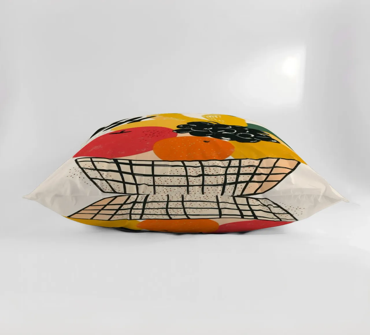 Obstkorb im Retro-Chic Kissen von Pop and Fruits - Affiches & posters