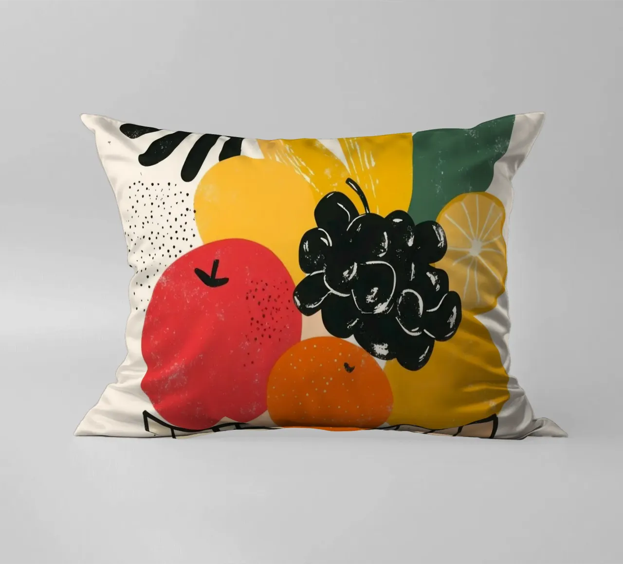 Obstkorb im Retro-Chic Kissen von Pop and Fruits - Affiches & posters