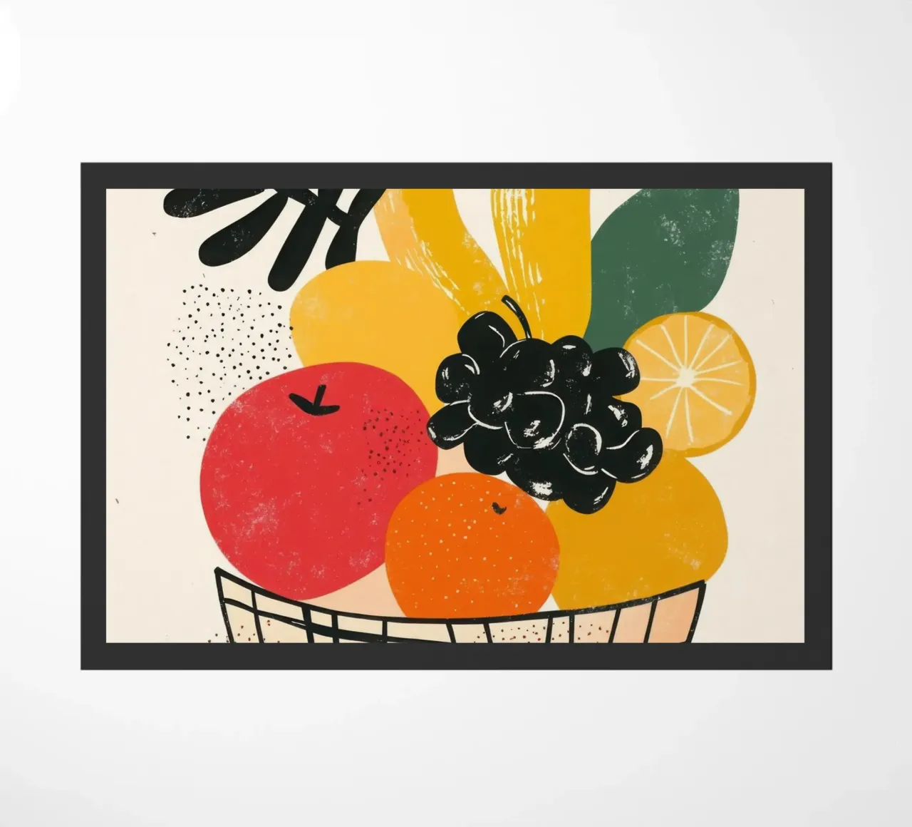 Cesto di frutta in stile retrò zerbino da Pop and Fruits - Affiches & posters