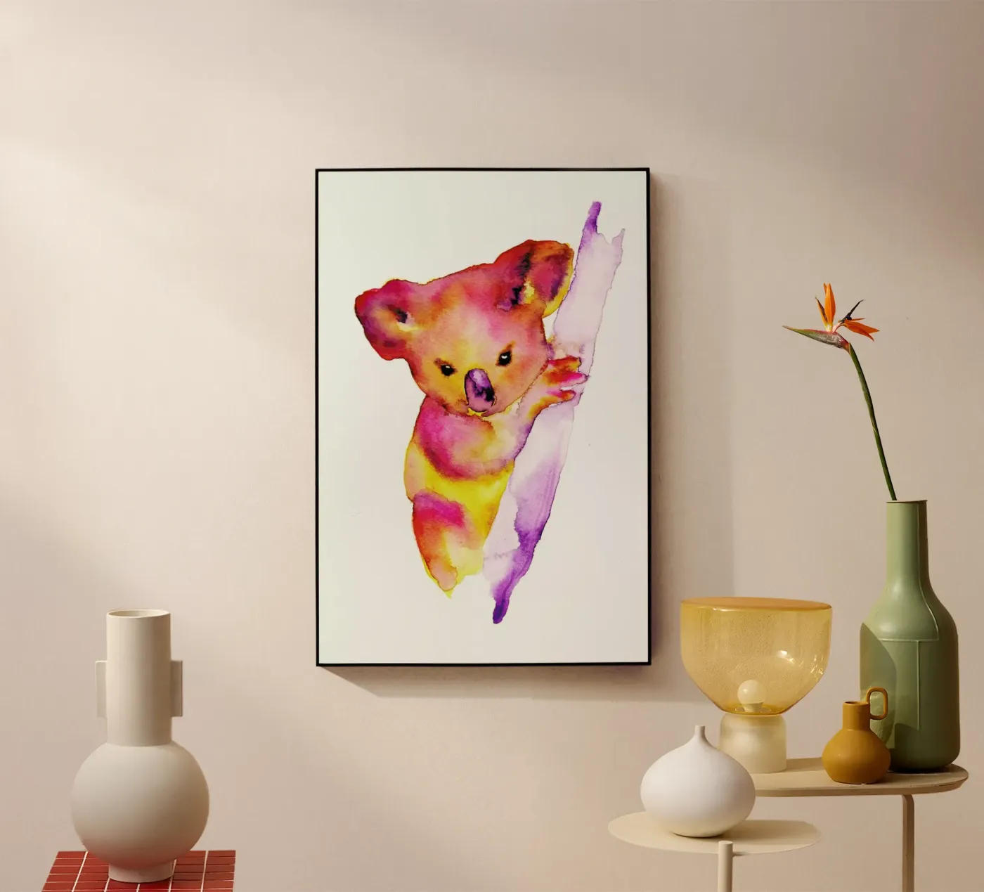 Koala Acryl-Glas von Larissa van der Laan