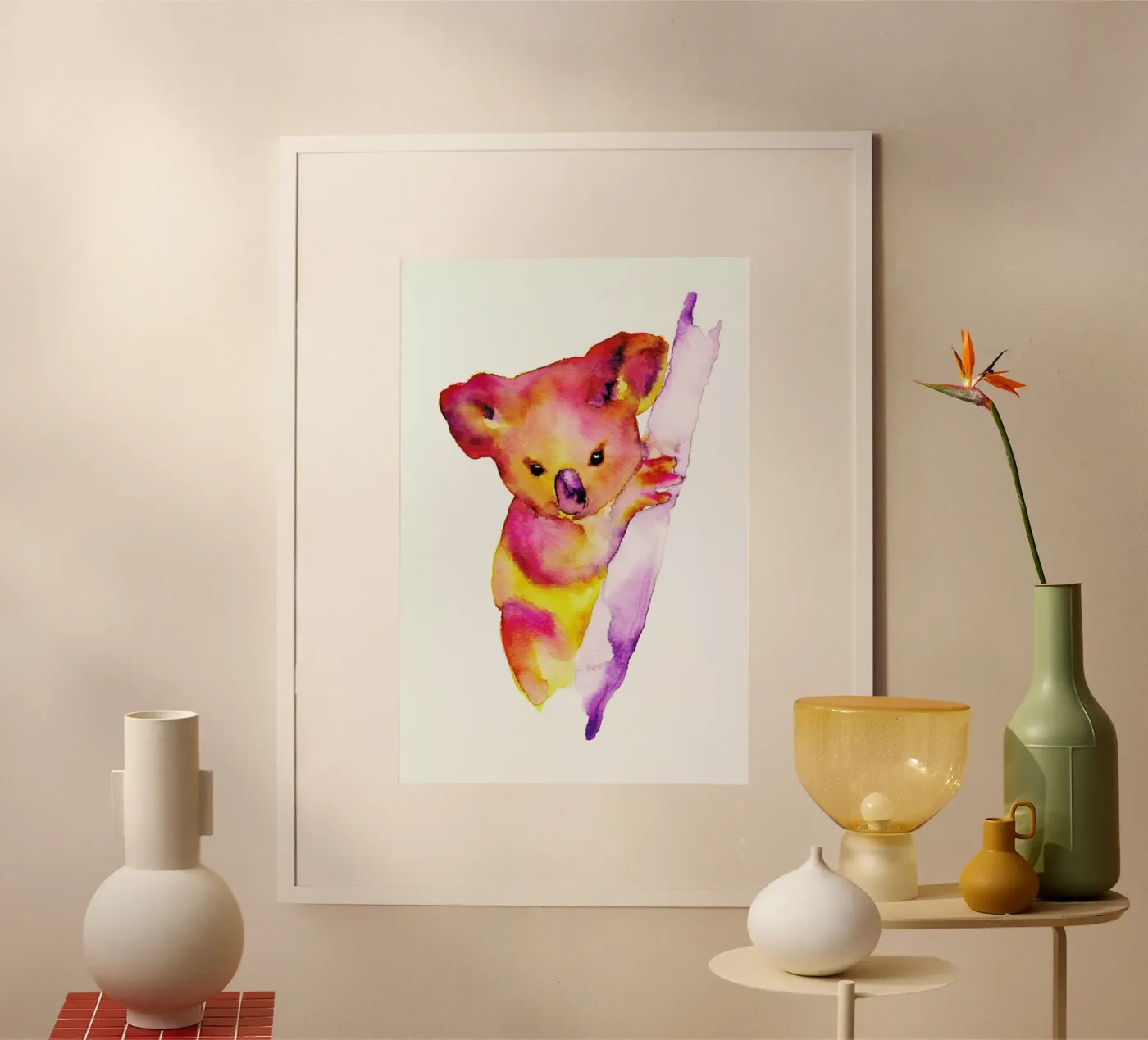 Koala poster by Larissa van der Laan