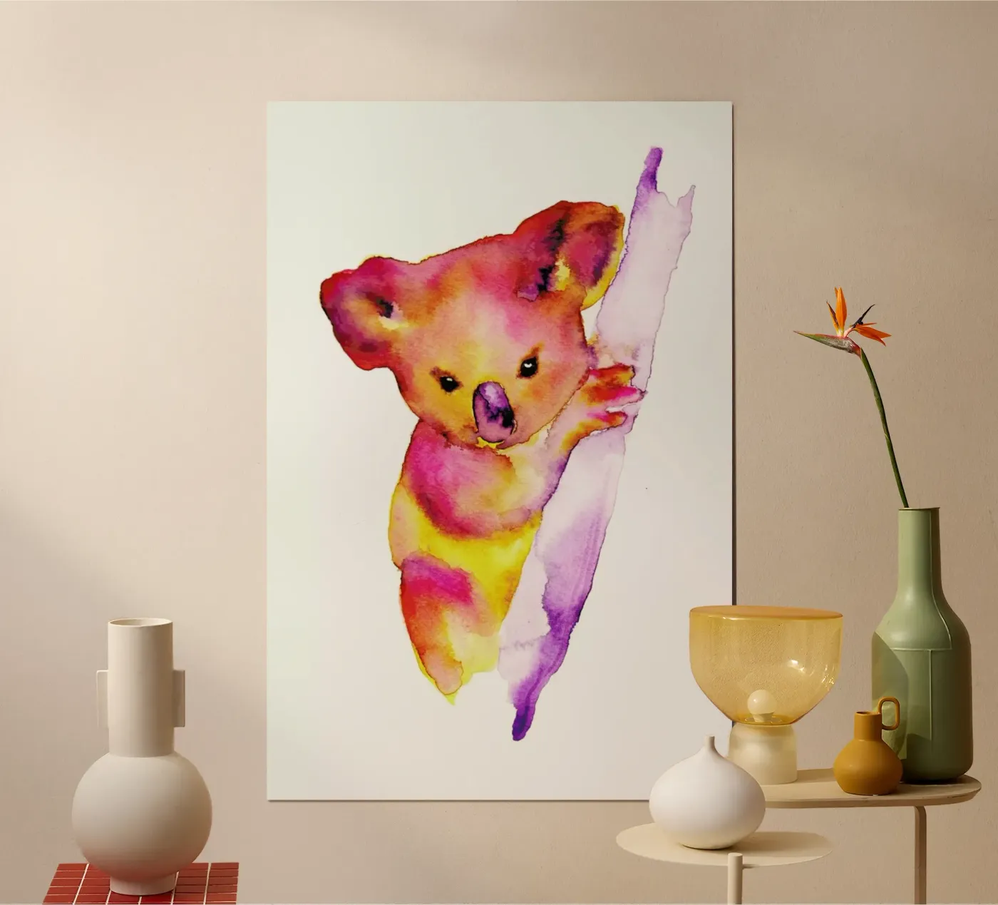 Koala poster by Larissa van der Laan