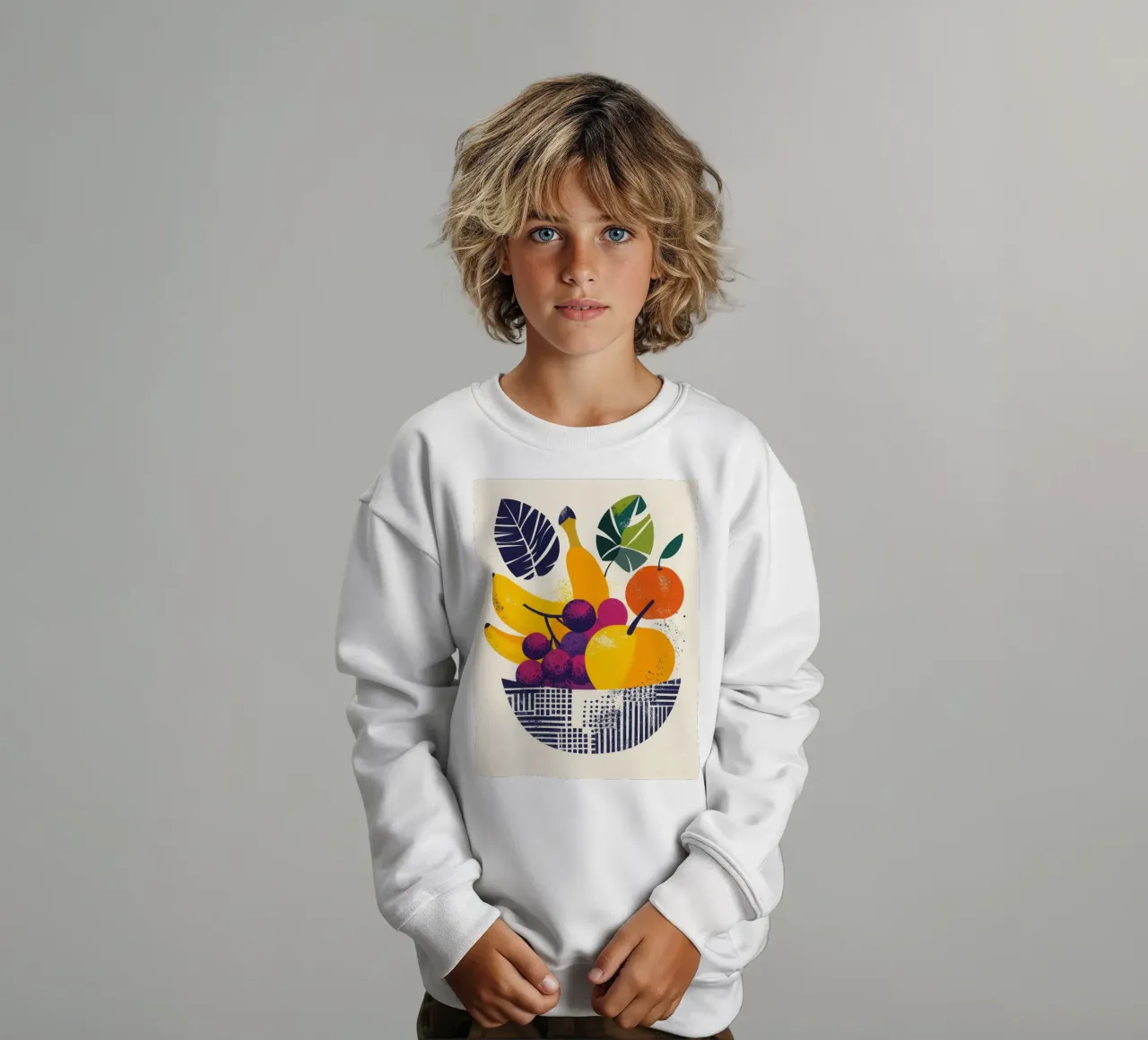 Natura geometrica - esplosioni di gusto felpa bambino da Pop and Fruits - Affiches & posters