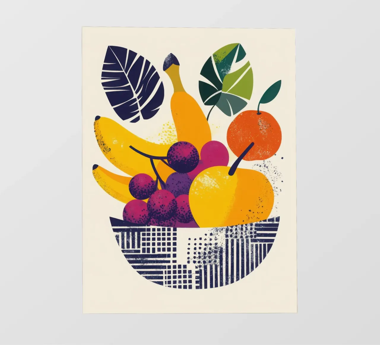 Natura geometrica - esplosioni di gusto telo in pvc da Pop and Fruits - Affiches & posters