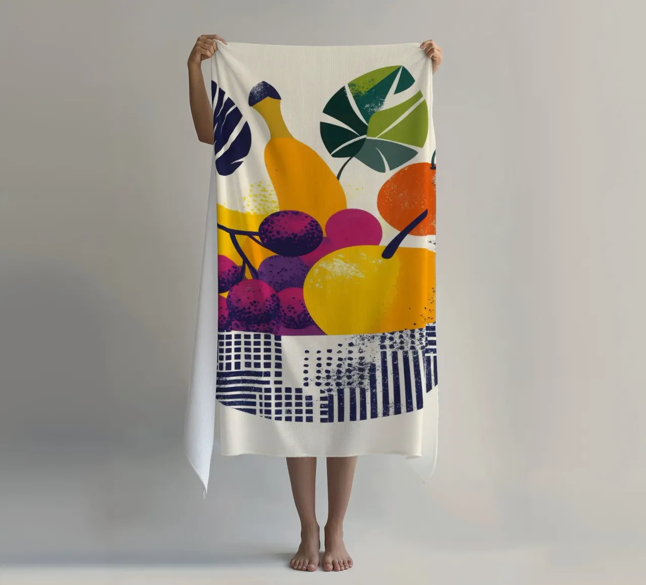 Natura geometrica - esplosioni di gusto telo mare da Pop and Fruits - Affiches & posters