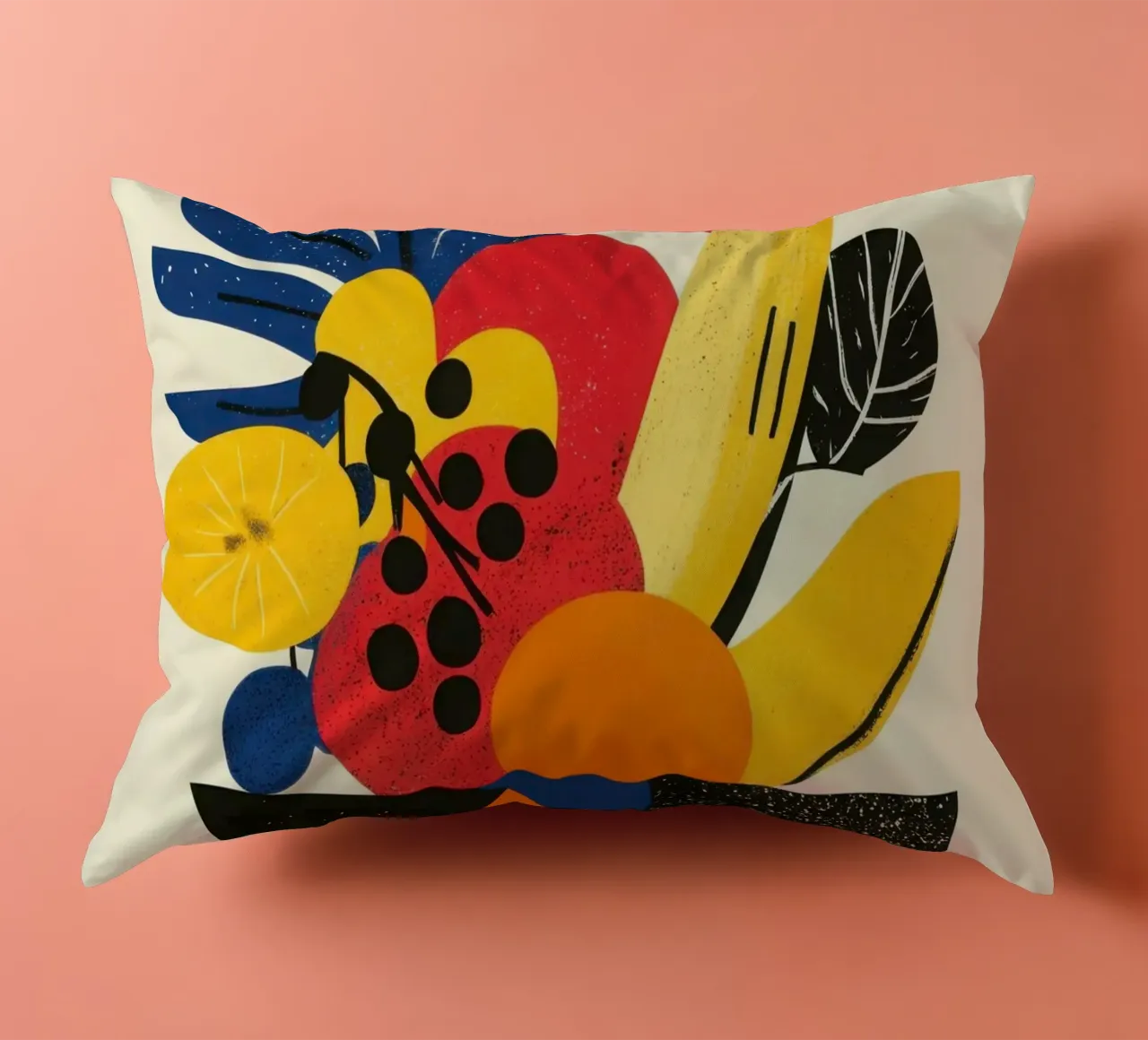 Corne d'Abondance Tropicale - Un vortice di sapori cuscino da Pop and Fruits - Affiches & posters
