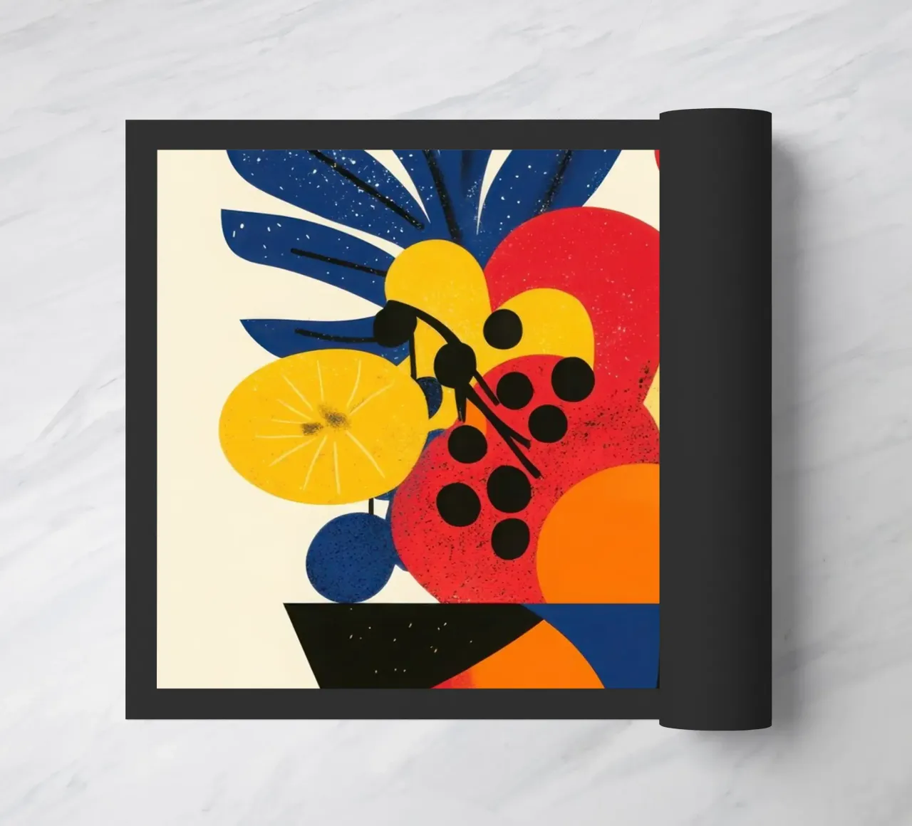 Corne d'Abondance Tropicale - Un vortice di sapori zerbino da Pop and Fruits - Affiches & posters