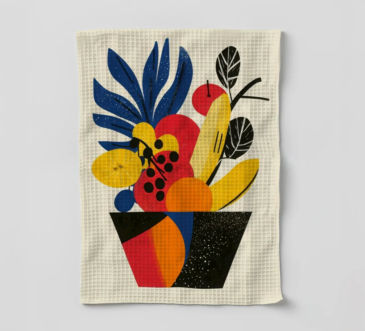 Corne d'Abondance Tropicale - Un vortice di sapori canovaccio da cucina da Pop and Fruits - Affiches & posters