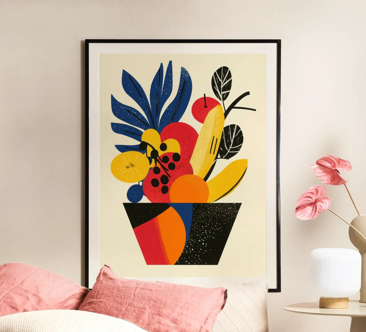 Corne d'Abondance Tropicale - A whirlwind of flavours poster by Pop and Fruits - Affiches & posters