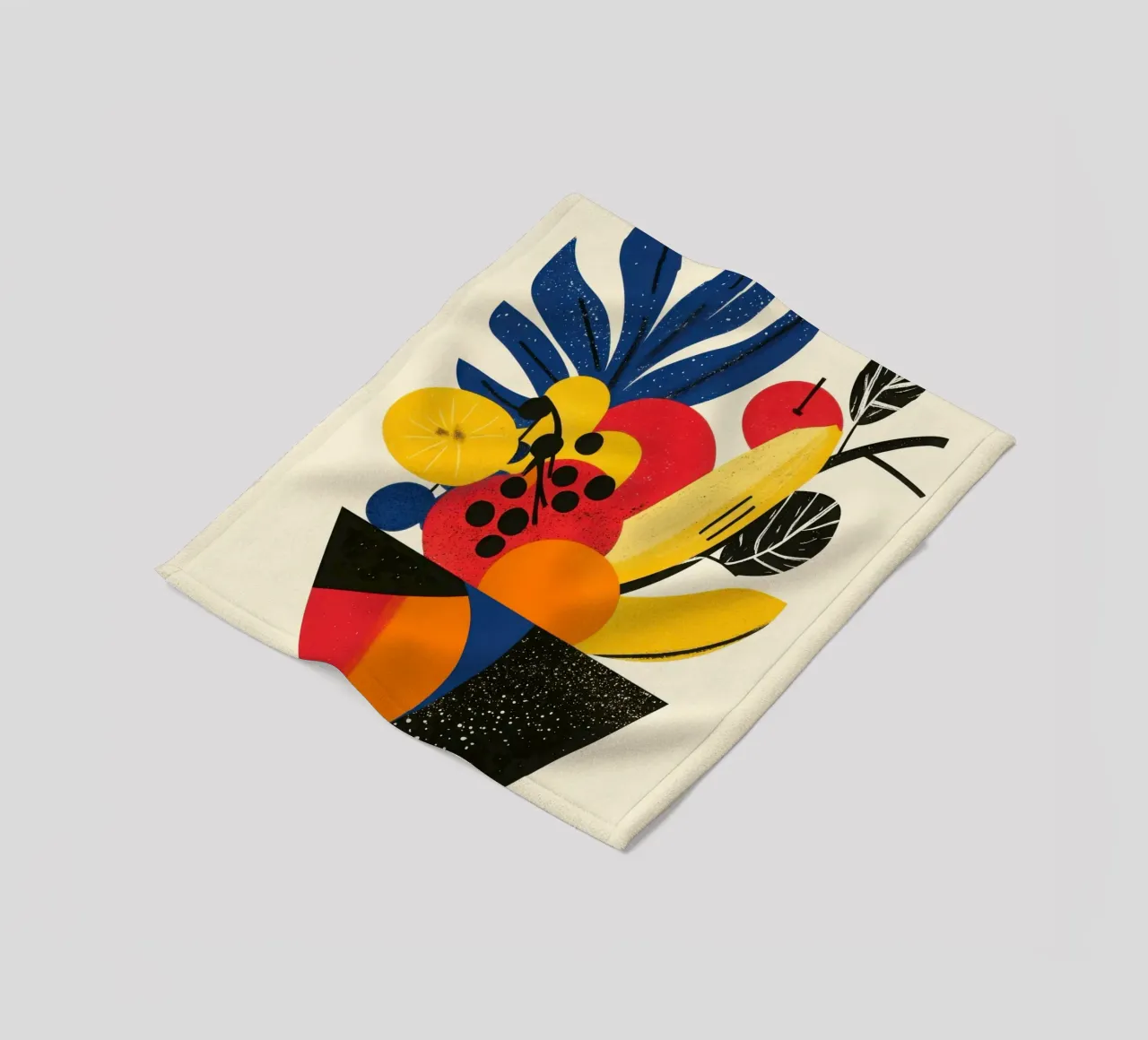 Corne d'Abondance Tropicale - Un vortice di sapori coperta in pile da Pop and Fruits - Affiches & posters