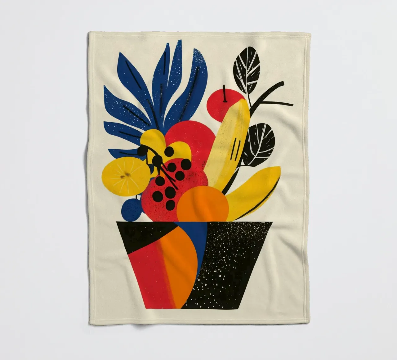 Corne d'Abondance Tropicale - Un vortice di sapori coperta in pile da Pop and Fruits - Affiches & posters