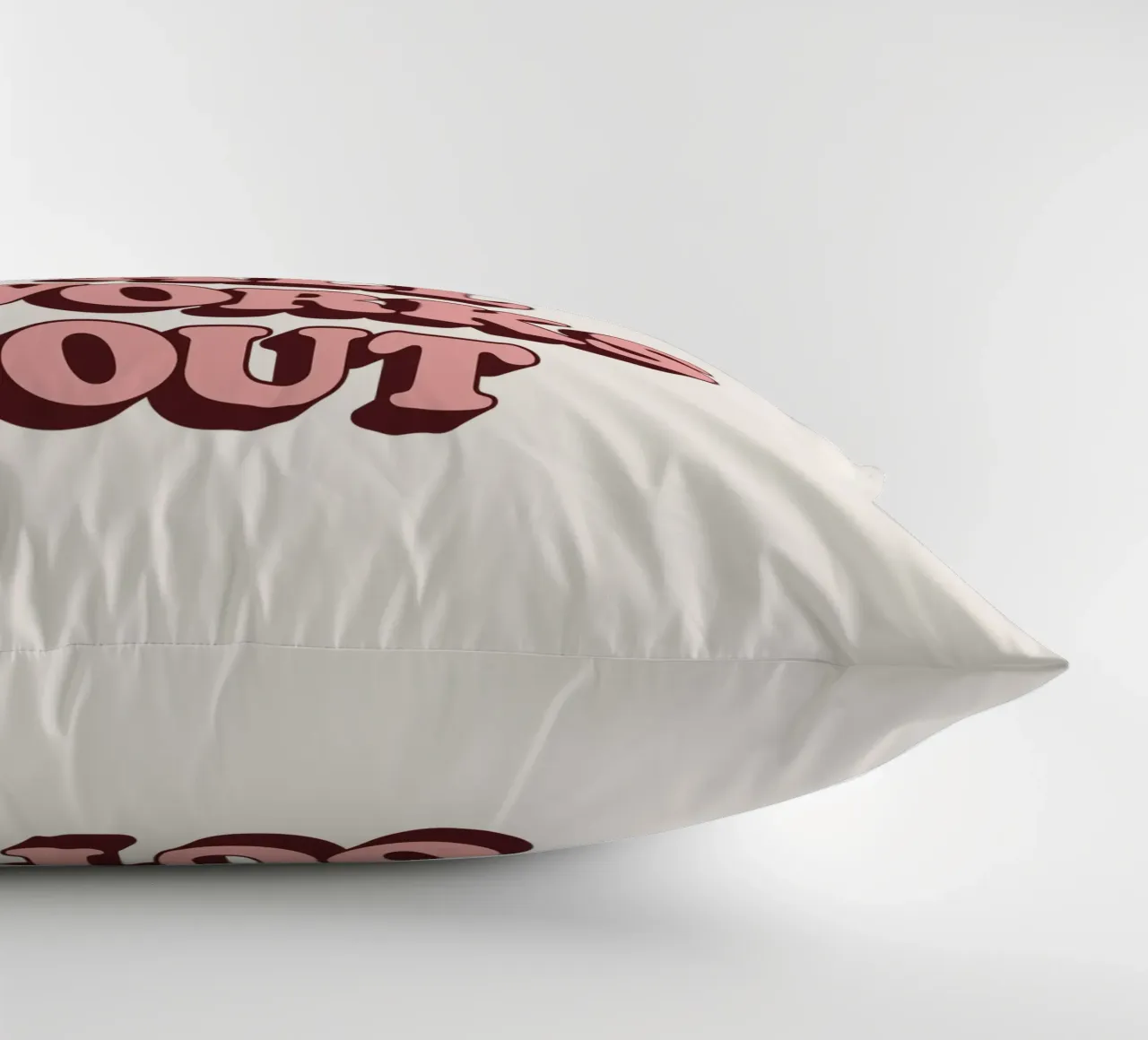 E se tutto si risolvesse in un tipo di ispirazione ottimista e retrò cuscino da THE MOTIVATED TYPE