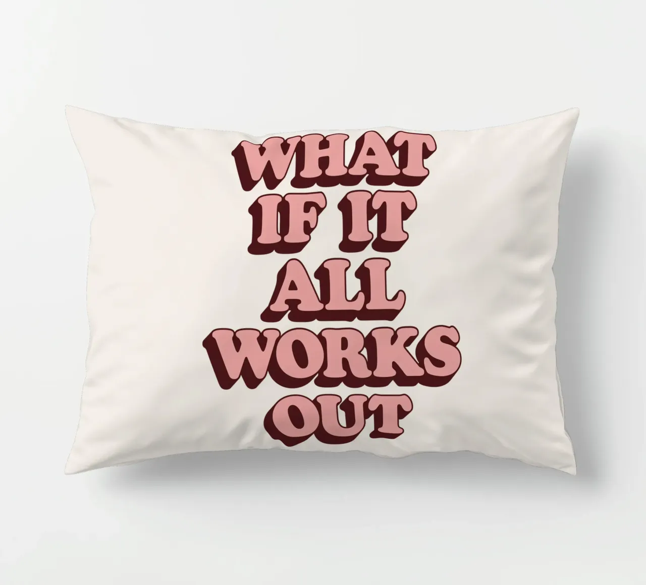 E se tutto si risolvesse in un tipo di ispirazione ottimista e retrò cuscino da THE MOTIVATED TYPE