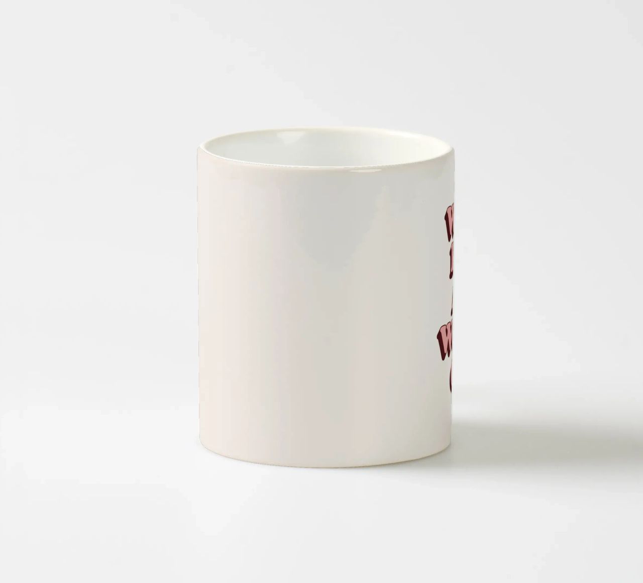 What if it All Works Out Retro Optimistic Inspirational Type ceramic mug by THE MOTIVATED TYPE