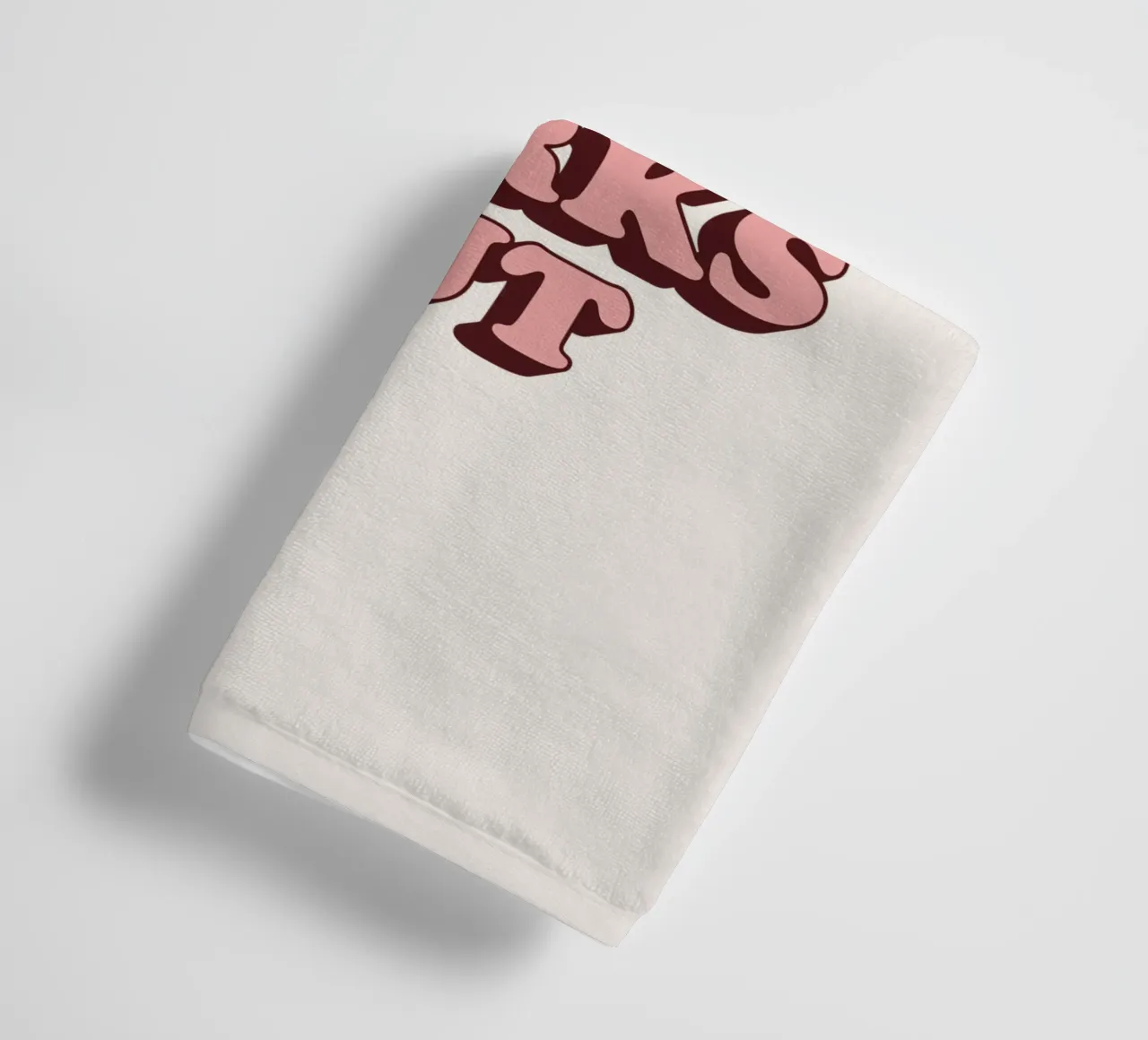 Et si tout se passait bien Rétro Optimiste Inspirant Type serviette de bain de THE MOTIVATED TYPE