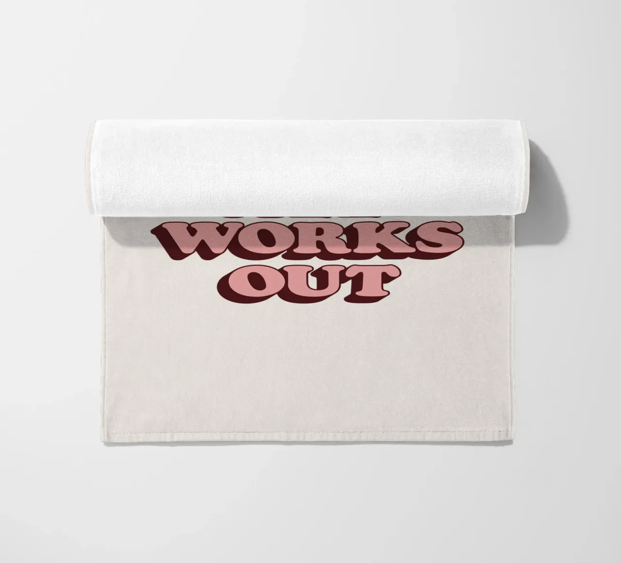 E se tutto si risolvesse in un tipo di ispirazione ottimista e retrò telo mare da THE MOTIVATED TYPE