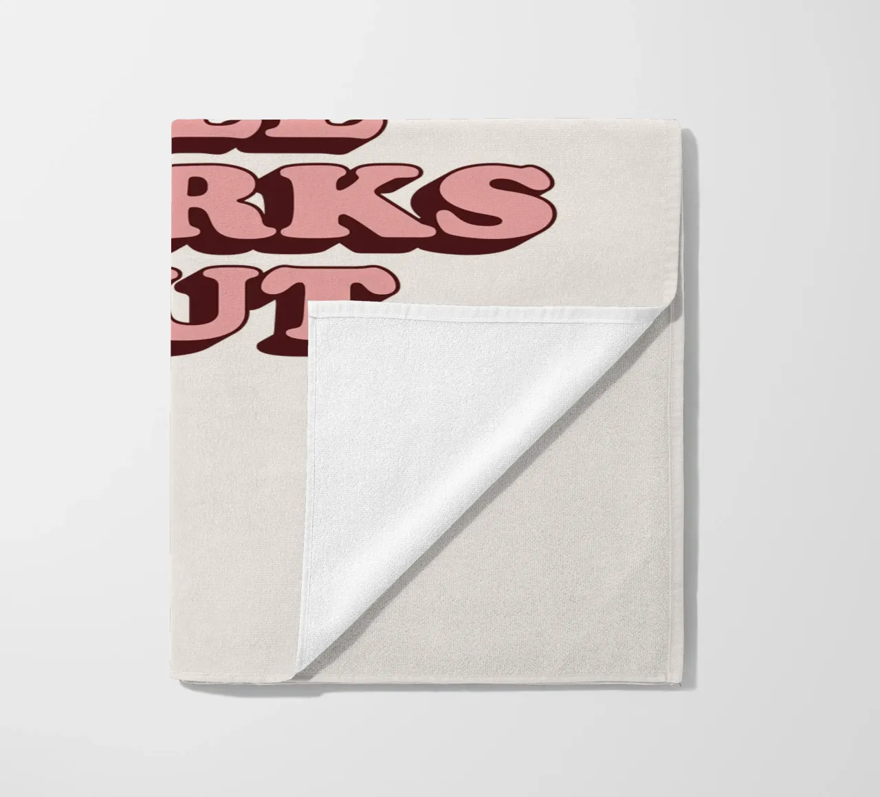 Wat als alles goed komt Retro Optimistisch Inspirerend Type strandhanddoek van THE MOTIVATED TYPE