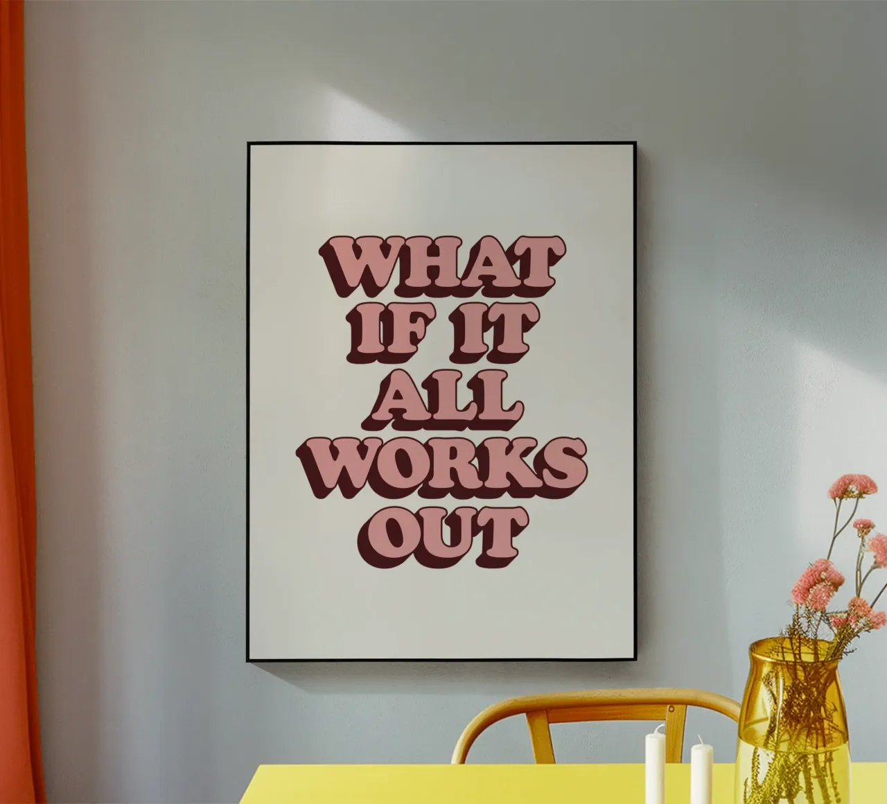 E se tutto si risolvesse in un tipo di ispirazione ottimista e retrò plexiglass da THE MOTIVATED TYPE