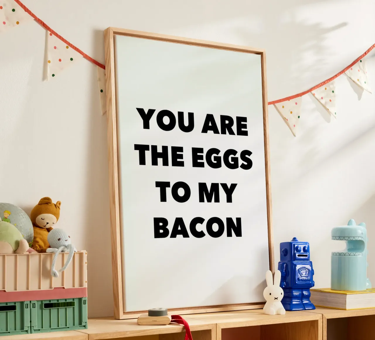 Bacon tela con Cornice a cassetta da Mottos by Sinan Saydik
