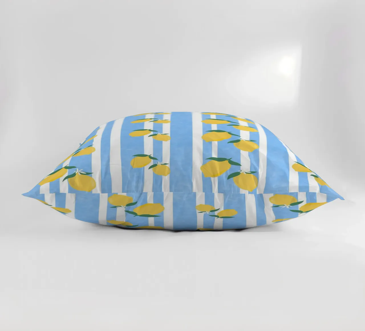 Lemon Stripes cuscino da PetrArts