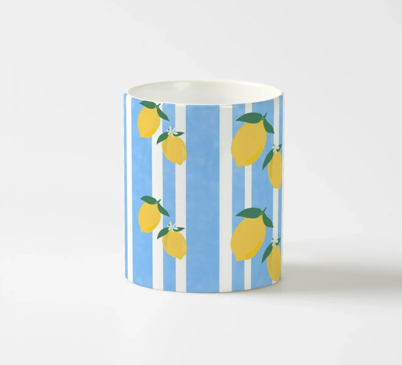 Lemon Stripes tazza in ceramica da PetrArts