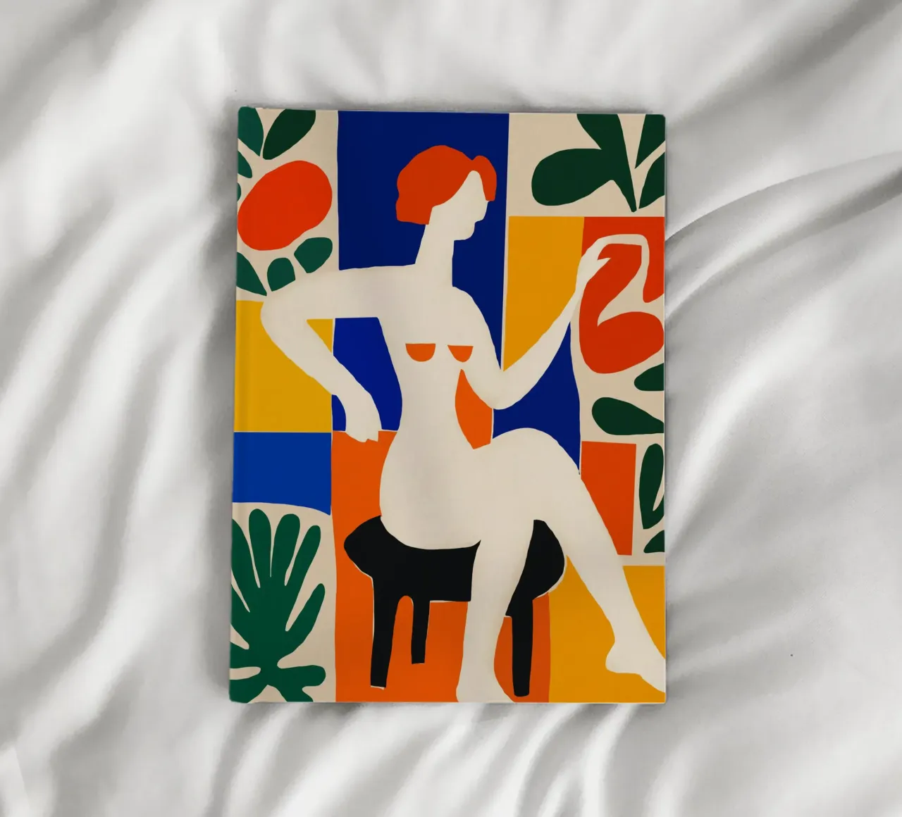 Sitting Muse cut out notebook by Little Dean