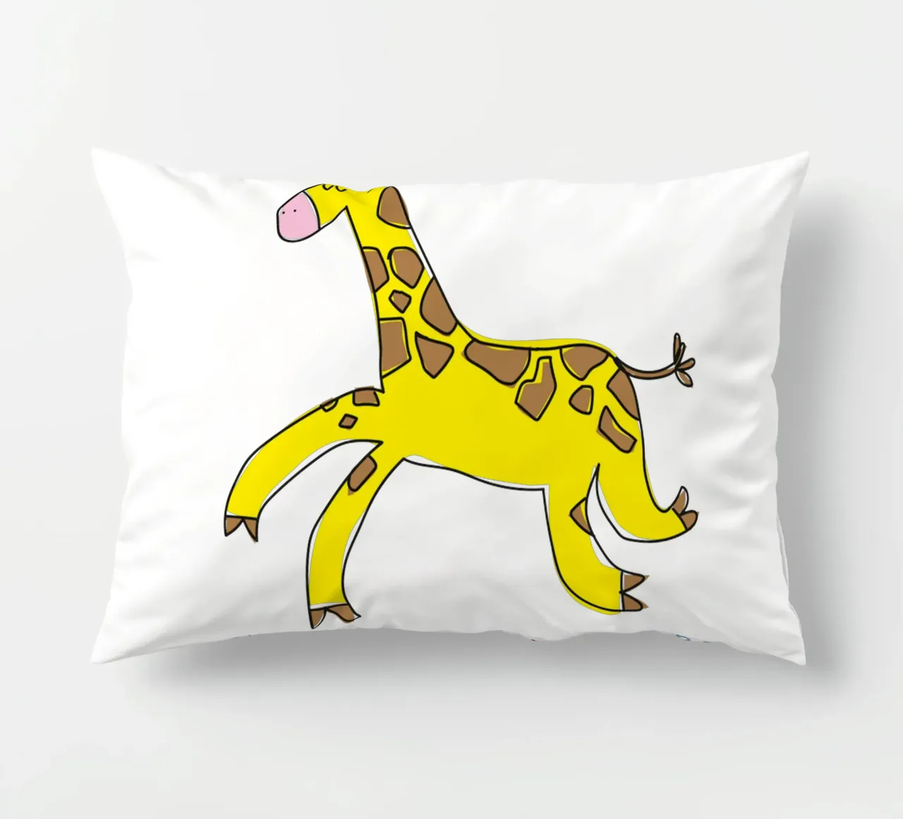 Einfühlsam wie eine Giraffe cuscino da Brushmeetspaper