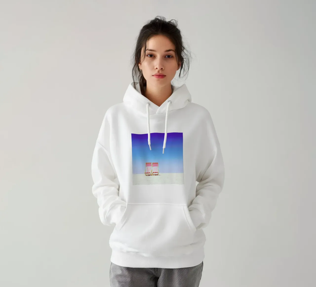 Beach Chairs felpa con cappuccio da Maria Sattrup