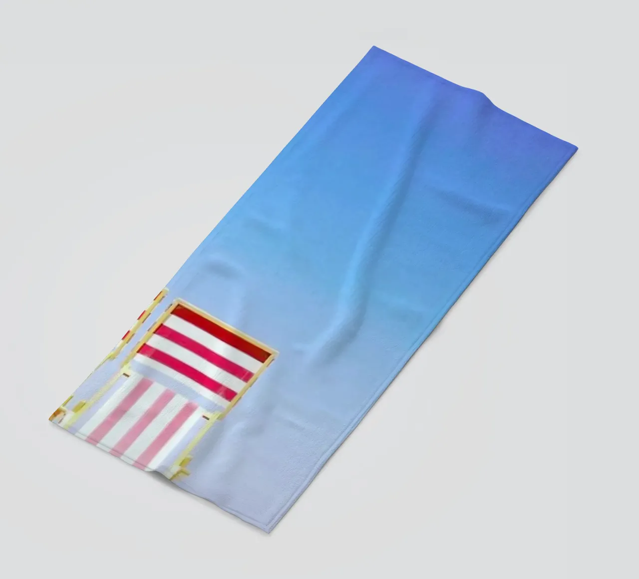 Beach Chairs beach towel by Maria Sattrup