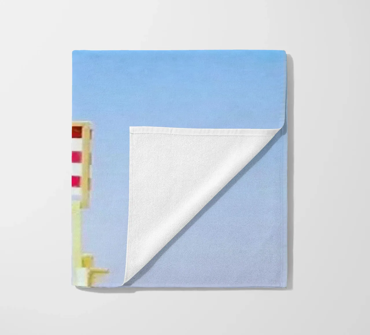 Beach Chairs beach towel by Maria Sattrup