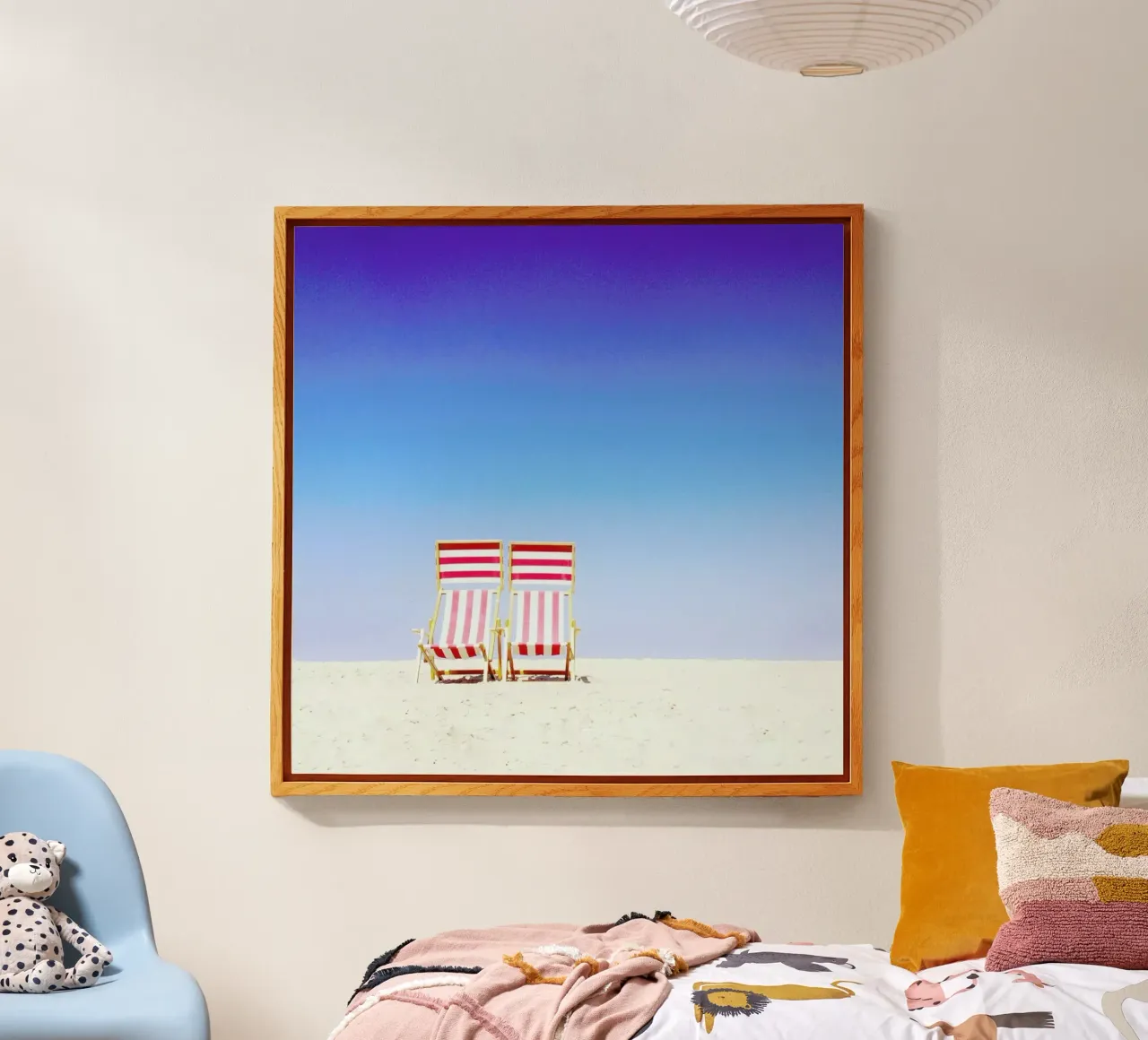 Beach Chairs acrylic glass by Maria Sattrup