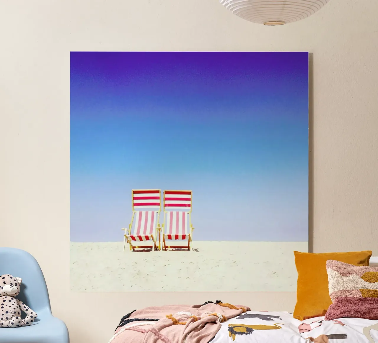 Beach Chairs acrylic glass by Maria Sattrup