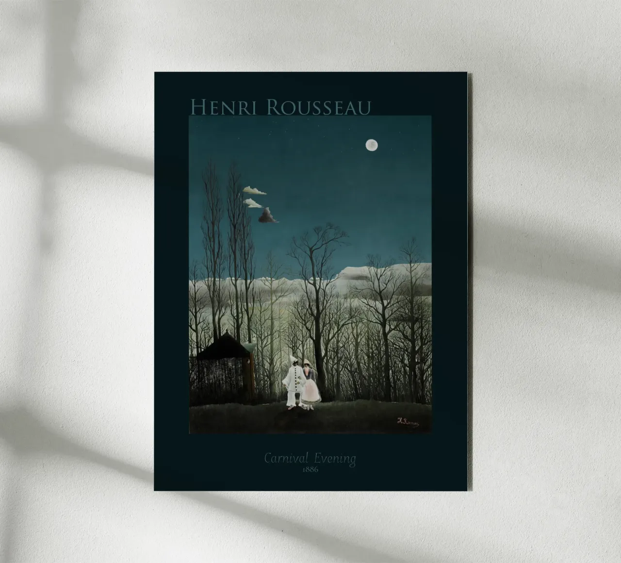 Rousseau "Carnival Evening" - l'art dans un design élégant alu dibond de Little Art Histories