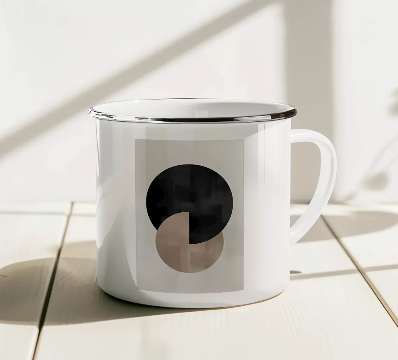 Forme di Berlino n. 2 tazza in smalto da mitaco