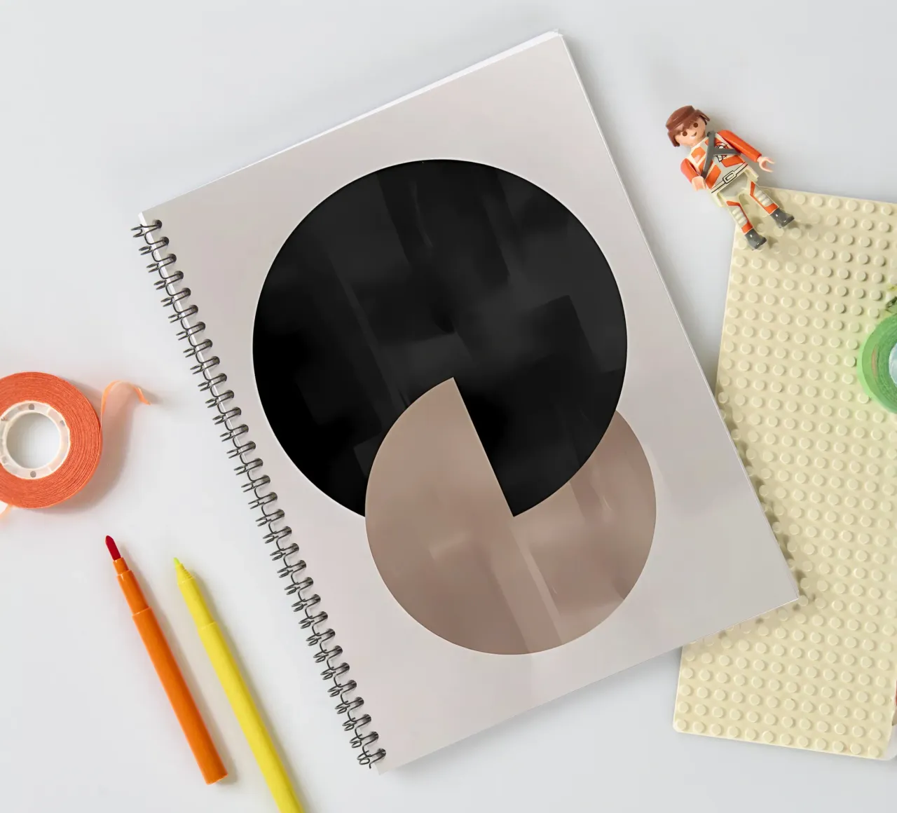 Berlin Shapes No2 spiral notebook by mitaco