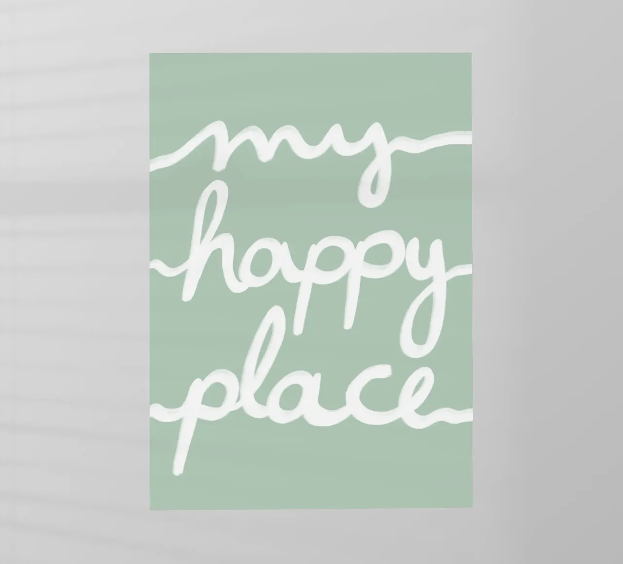 My happy place green pellicola backlit da BAINAI