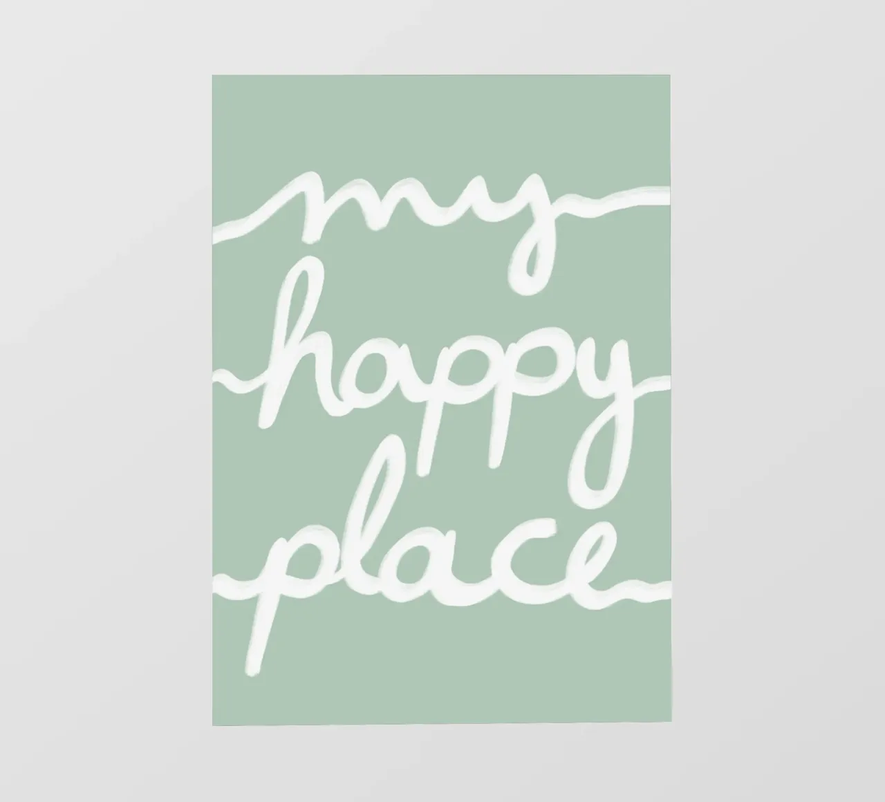 My happy place green pellicola backlit da BAINAI