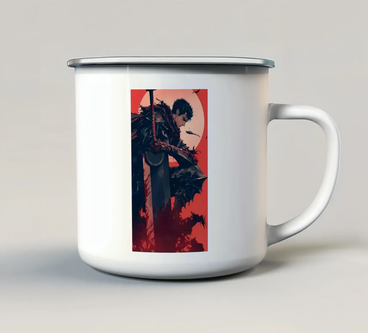 berserk carta da parati 3 tazza in smalto da mitaco