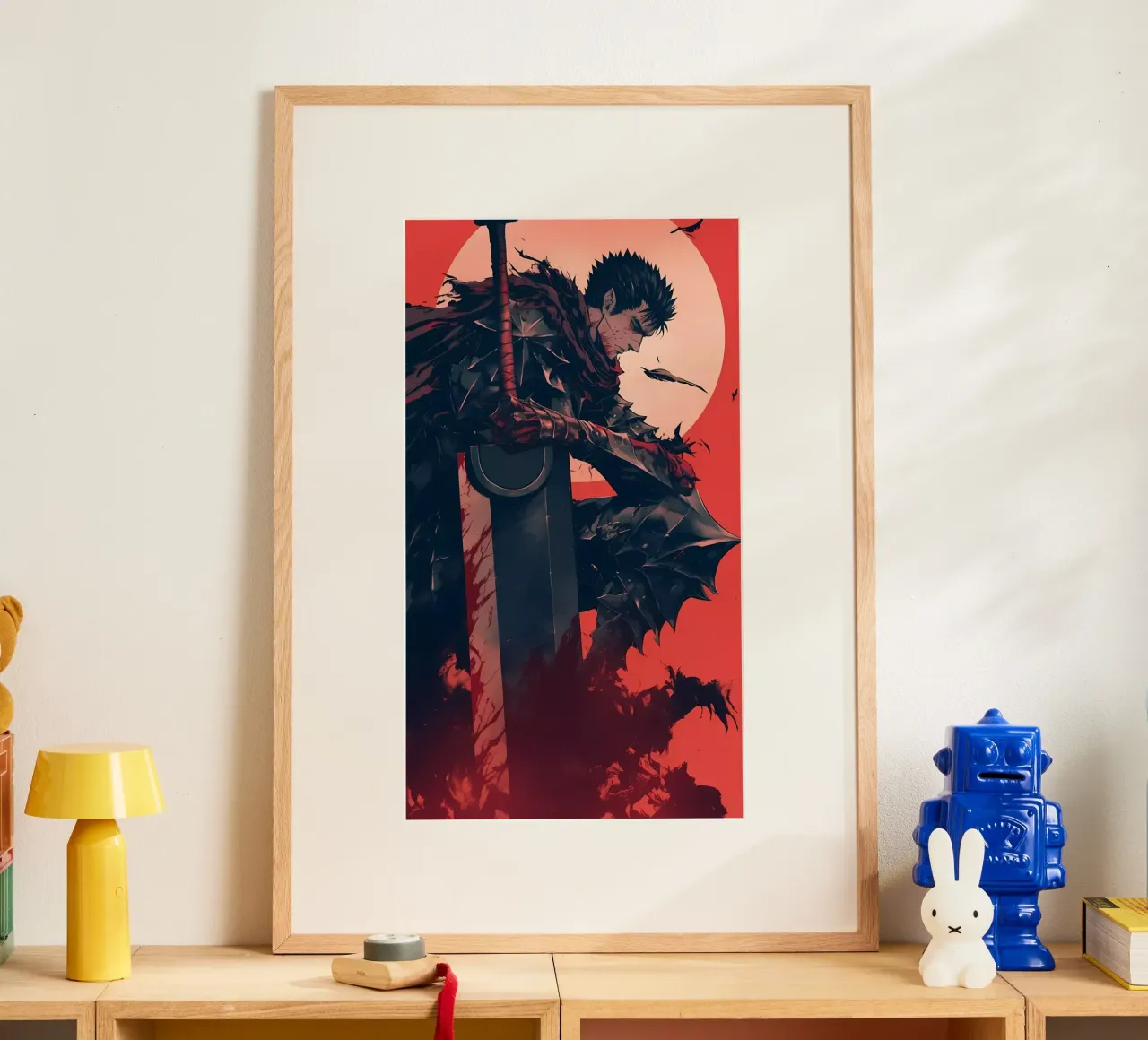 berserk carta da parati 3 poster con telaio in alluminio da mitaco