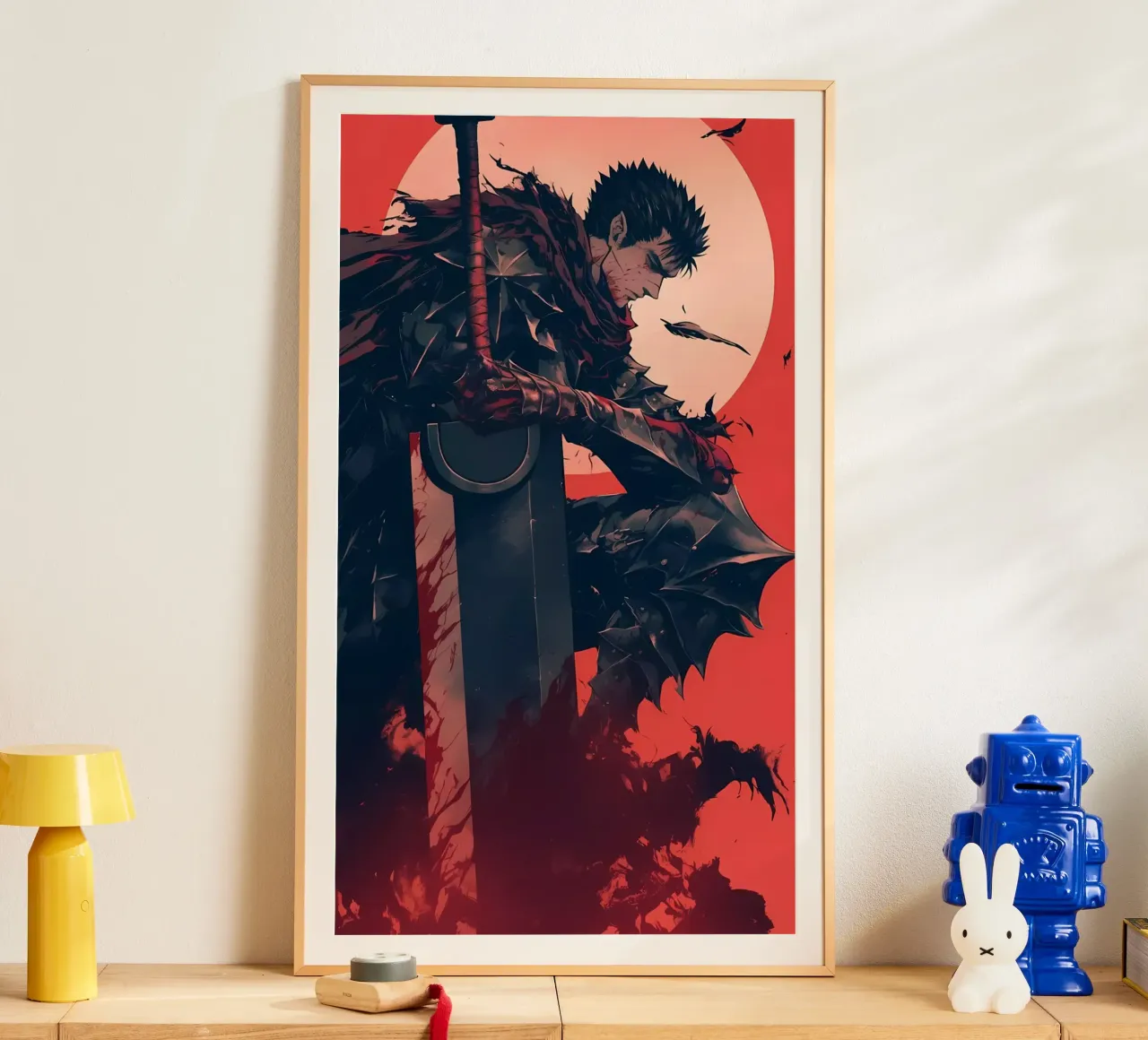 berserk carta da parati 3 poster con telaio in alluminio da mitaco