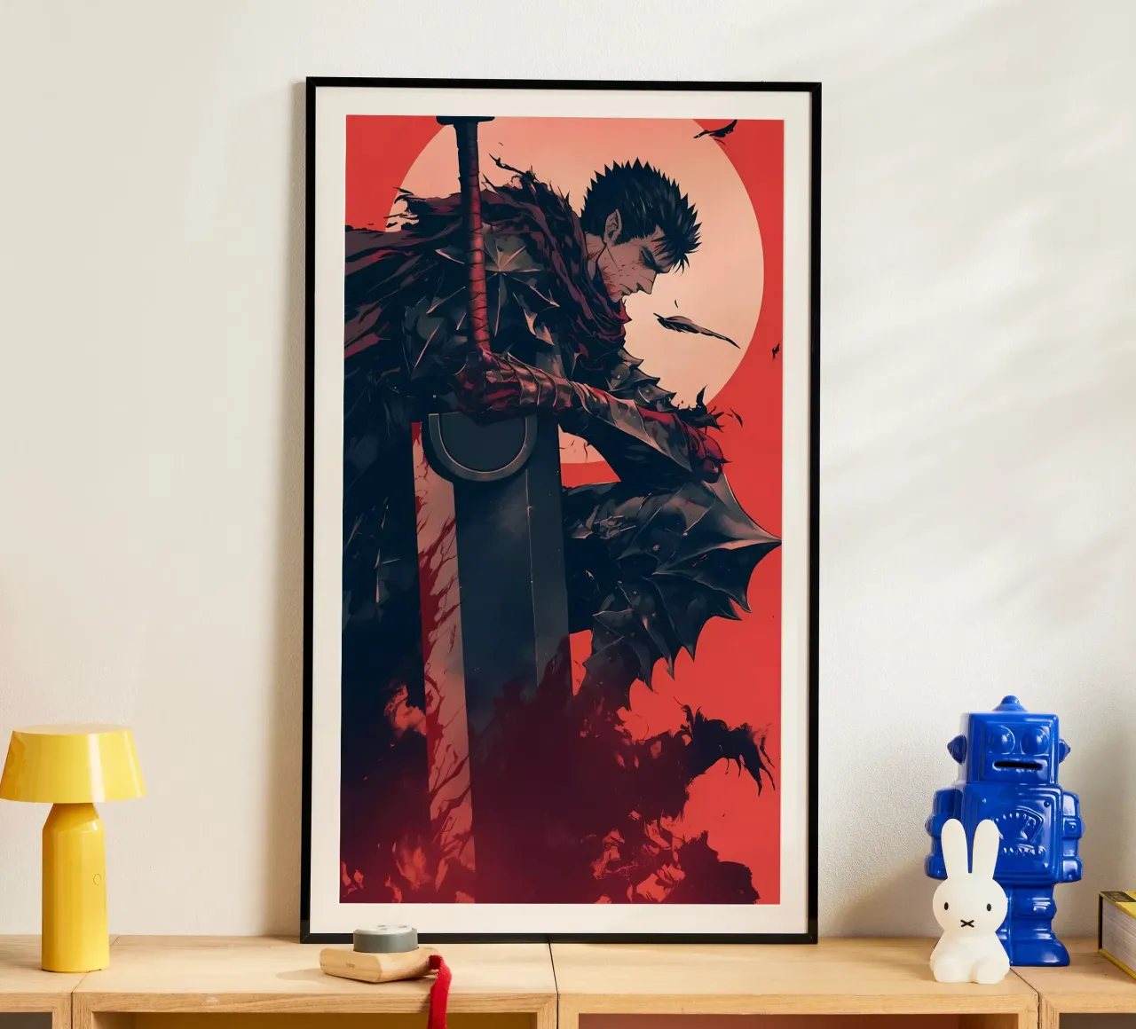 berserk carta da parati 3 poster con telaio in alluminio da mitaco