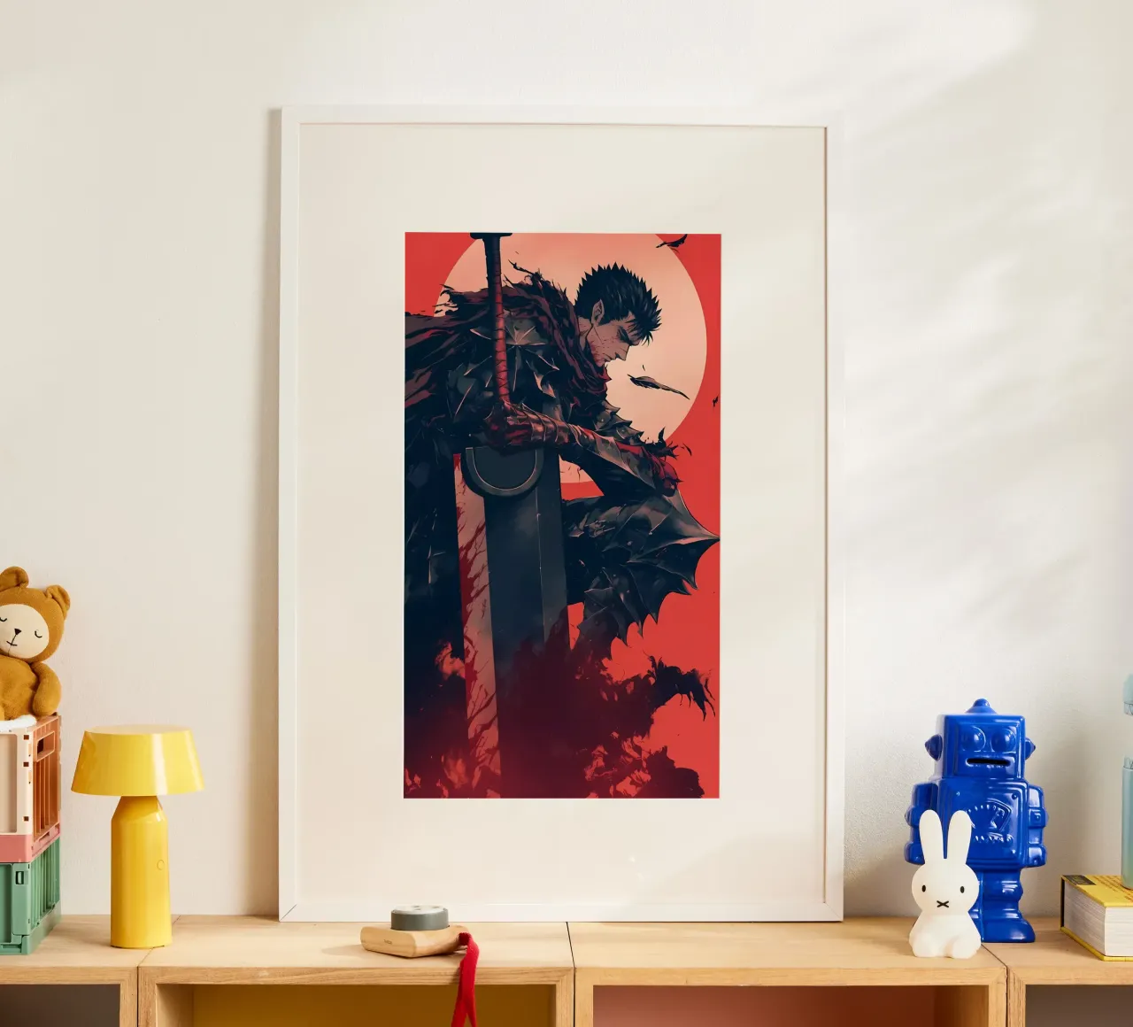 berserk carta da parati 3 poster con telaio in alluminio da mitaco