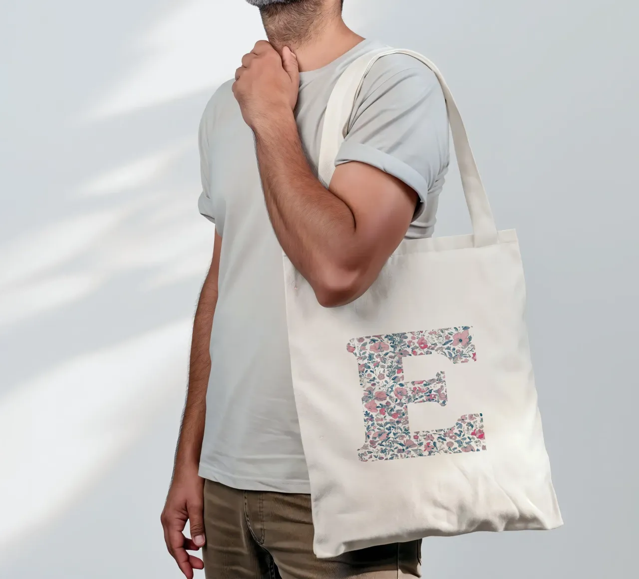 Floral E borsa in juta da KidzStudio