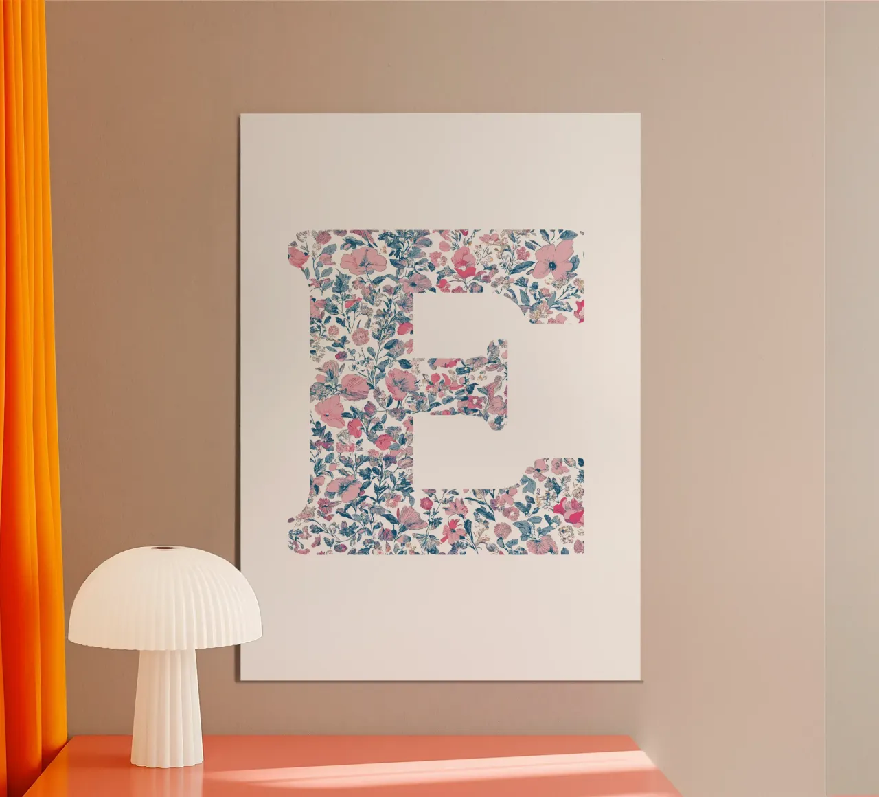 Floral E alluminio dibond da KidzStudio