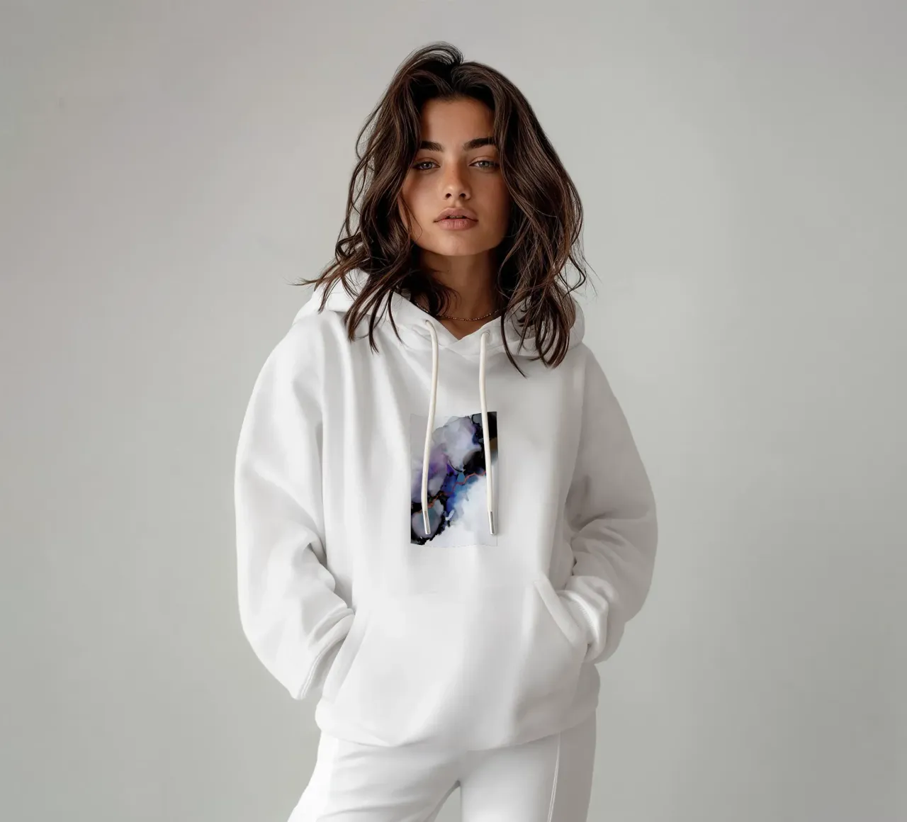 Depth felpa con cappuccio da Larissa van der Laan